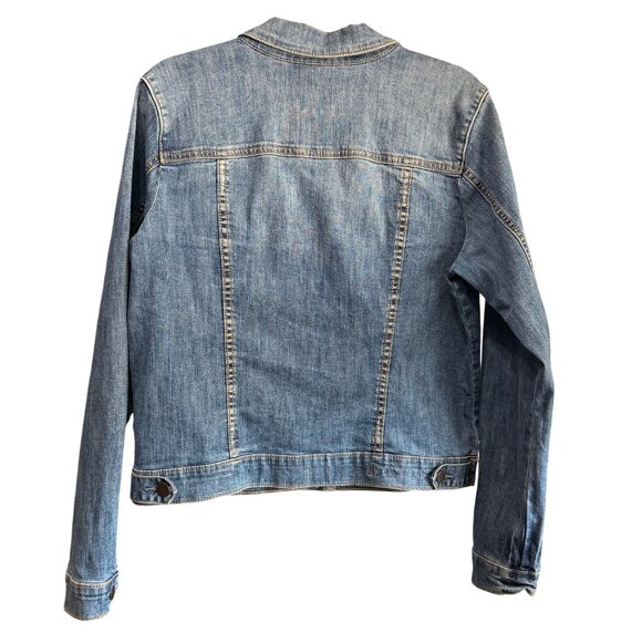 Kut From The Kloth Denim Jacket Womens XL Button Front Classic Blue Jean Jacket - Picture 4 of 9